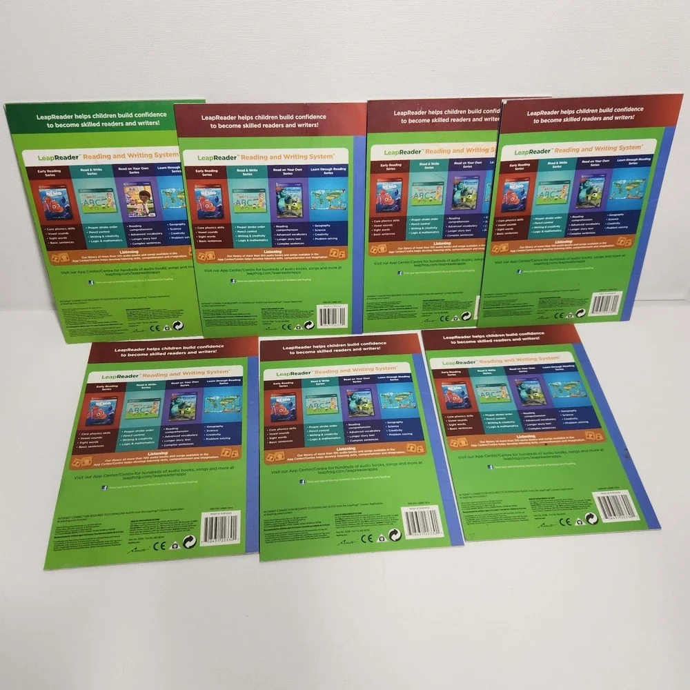Leap Frog Tag Early Reader Books‎ Lot Of 7  Consonants & Short Vowels & More
